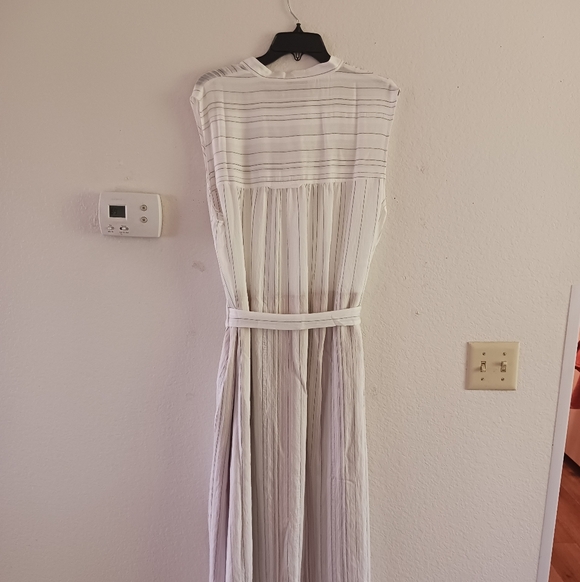 Vince‎ Drapey Button-Down Stripe Shirtdress - Picture 10 of 13